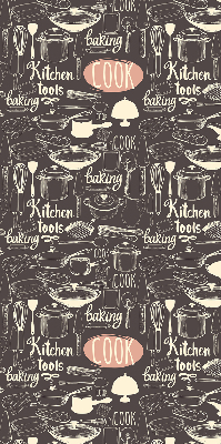 Estor decorativo para utensilios de cocina