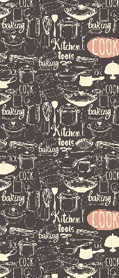 Estor decorativo para utensilios de cocina