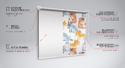 Estor decorativo de animales