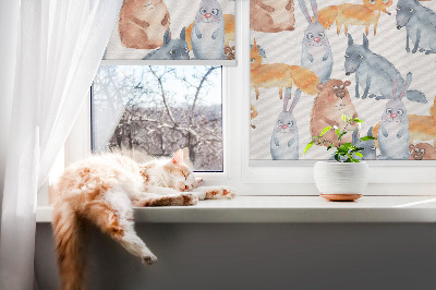 Estor decorativo de animales
