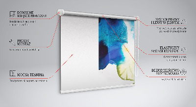 Estor decorativo tipo cuadro pintado