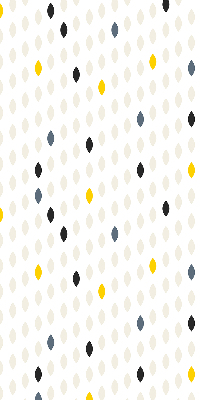 Estor decorativo con diseño de granos de colores