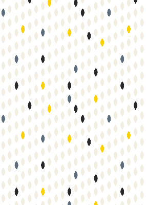 Estor decorativo con diseño de granos de colores