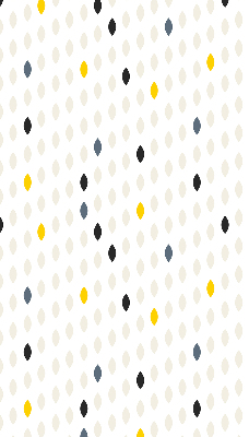 Estor decorativo con diseño de granos de colores