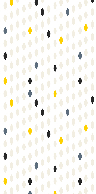 Estor decorativo con diseño de granos de colores