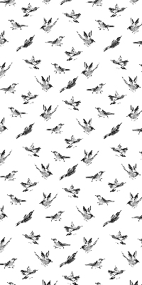 Estor decorativo con pájaros