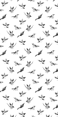 Estor decorativo con pájaros