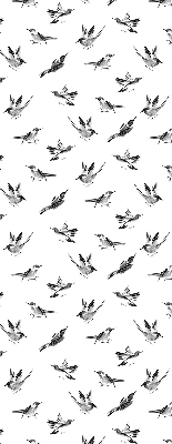 Estor decorativo con pájaros
