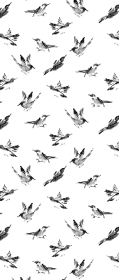 Estor decorativo con pájaros