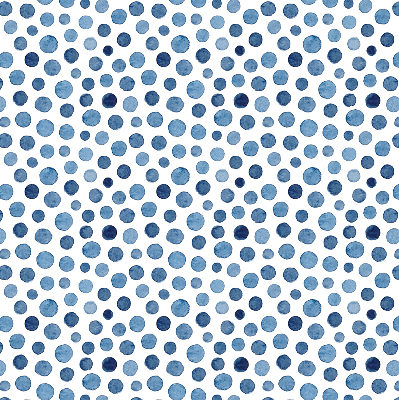 Estor decorativo con puntos azules