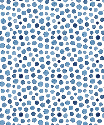 Estor decorativo con puntos azules