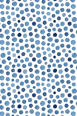 Estor decorativo con puntos azules