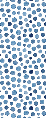 Estor decorativo con puntos azules