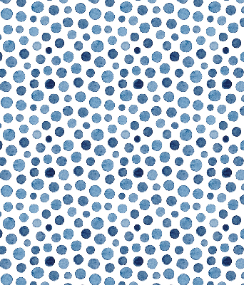 Estor decorativo con puntos azules