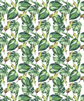 Estor opaco con diseño de plantas tropicales