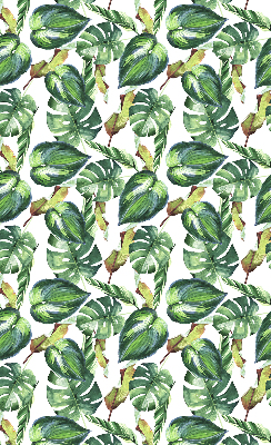 Estor opaco con diseño de plantas tropicales