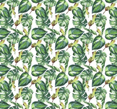Estor opaco con diseño de plantas tropicales