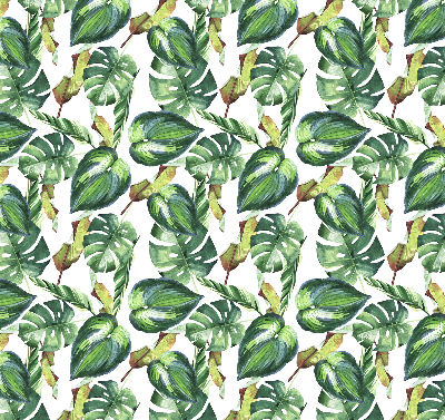 Estor opaco con diseño de plantas tropicales