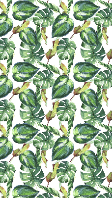 Estor opaco con diseño de plantas tropicales
