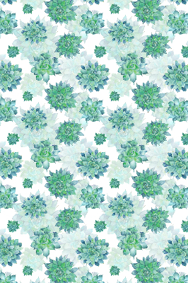 Estor decorativo con flores verdes