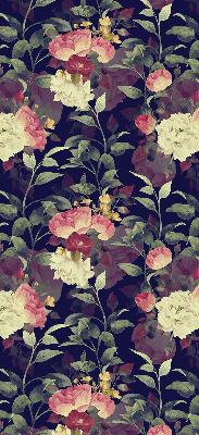 Estor opaco de flores