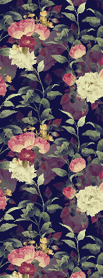 Estor opaco de flores