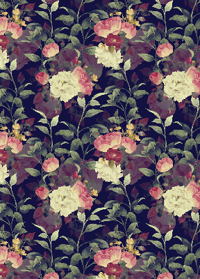 Estor opaco de flores