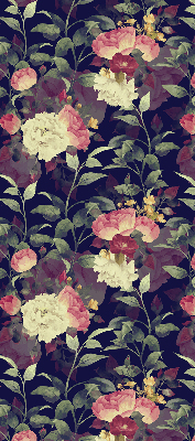 Estor opaco de flores