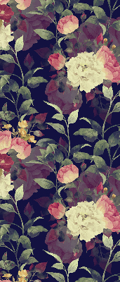 Estor opaco de flores