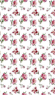 Estor enrollable de tela en color flor rosa