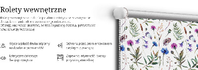 Estor opaco con flores coloridas