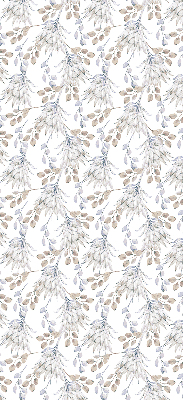 Estor decorativo de flores blancas