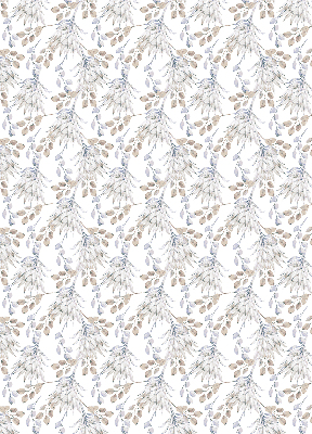 Estor decorativo de flores blancas
