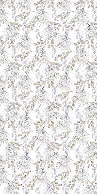 Estor decorativo de flores blancas