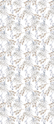 Estor decorativo de flores blancas