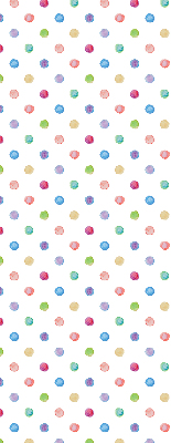 Estor decorativo con puntos de colores