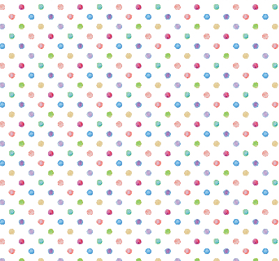 Estor decorativo con puntos de colores
