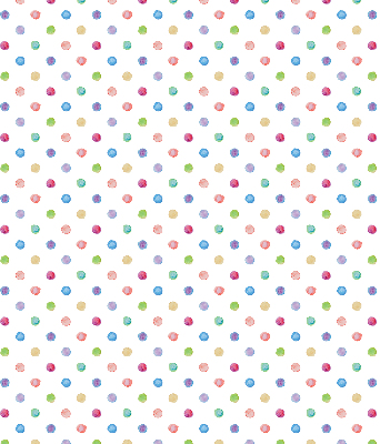 Estor decorativo con puntos de colores