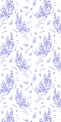 Estor opaco en color plantas moradas