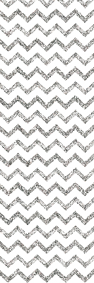 Estor enrollable de tela con zigzags horizontales grises