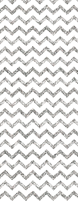 Estor enrollable de tela con zigzags horizontales grises