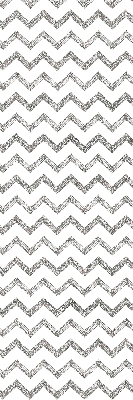 Estor enrollable de tela con zigzags horizontales grises