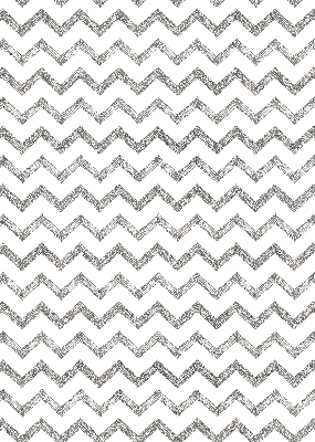 Estor enrollable de tela con zigzags horizontales grises