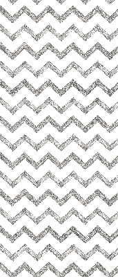 Estor enrollable de tela con zigzags horizontales grises