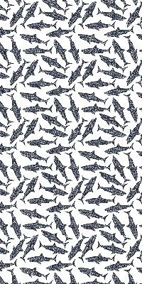 Estor enrollable de tela tiburones