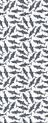 Estor enrollable de tela tiburones