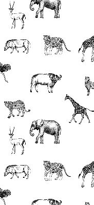 Estor opaco con diseño de animales