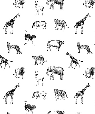 Estor opaco con diseño de animales