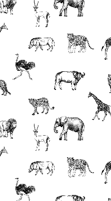 Estor opaco con diseño de animales
