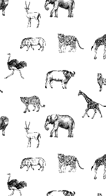 Estor opaco con diseño de animales